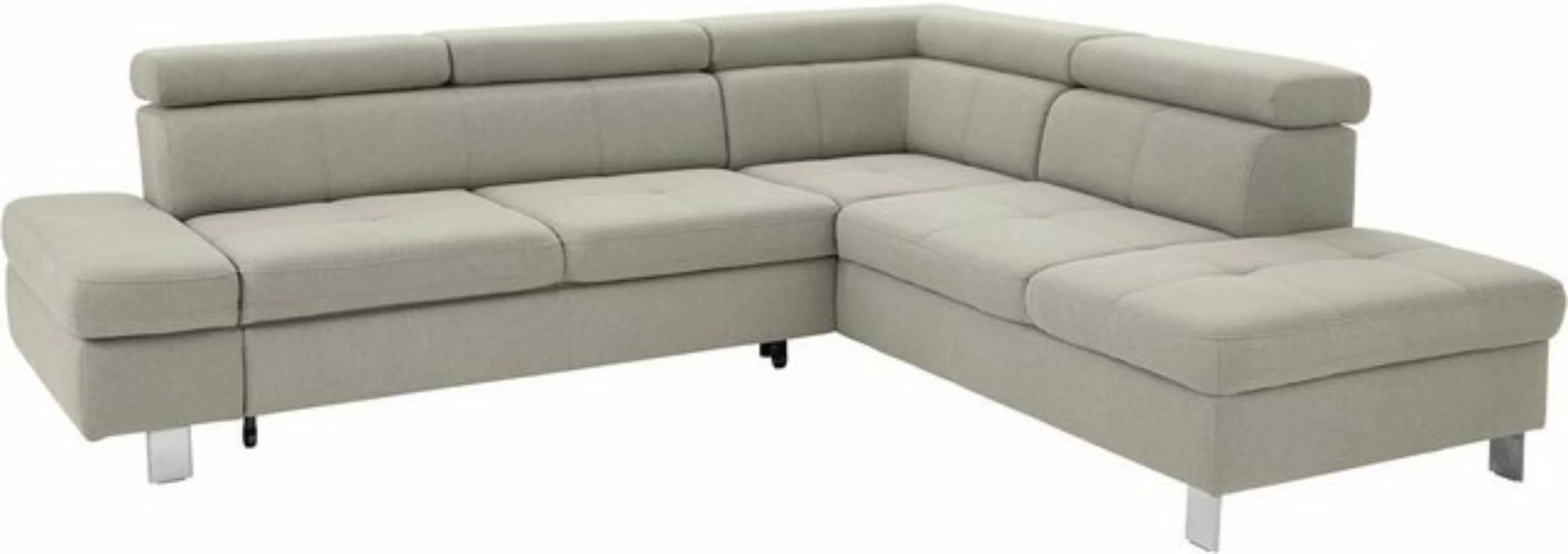 exxpo - sofa fashion Ecksofa Fiji, L-Form, mit Kopf- bzw. Rückenverstellung günstig online kaufen