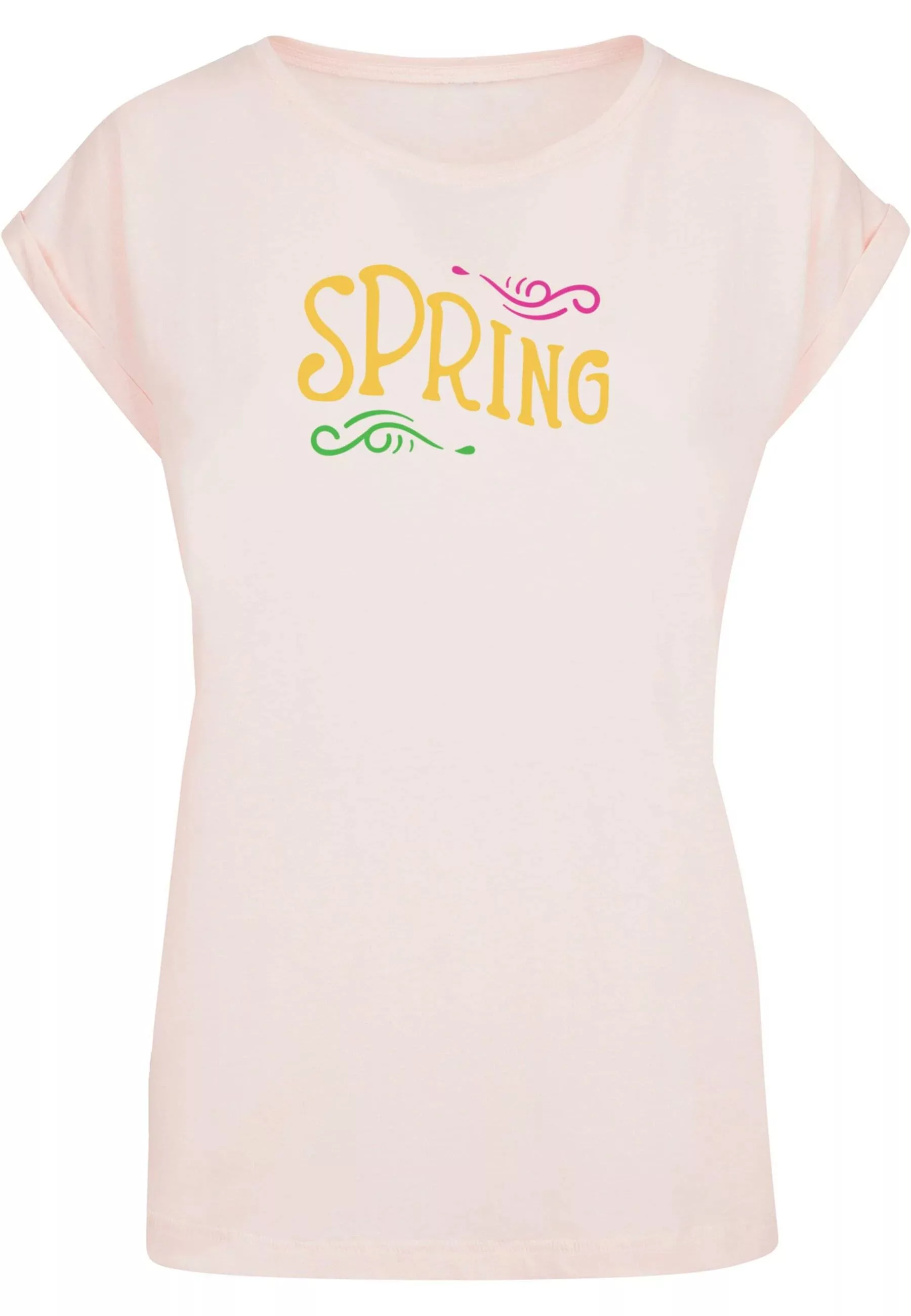 Merchcode T-Shirt "Merchcode Damen Ladies Spring text - Extended Shoulder T günstig online kaufen