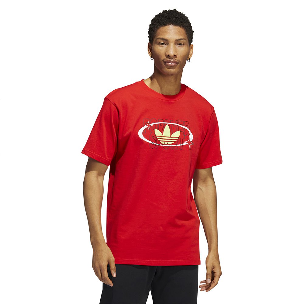 Adidas Originals Trefoil Forever Kurzärmeliges T-shirt L Vivid Red / Multic günstig online kaufen