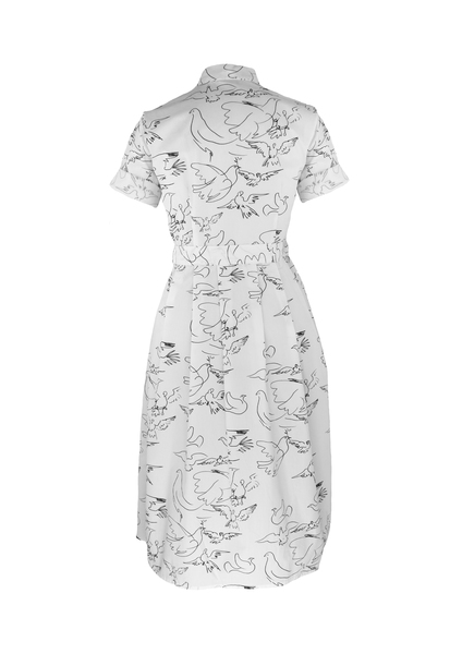 Dress Marie, Dove - Damenkleid Aus Bio-baumwolle günstig online kaufen