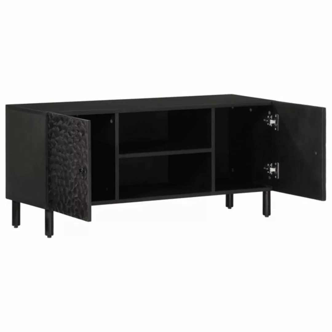 vidaXL TV-Schrank TV-Schrank Schwarz 105x33x46 cm Massivholz Mango günstig online kaufen