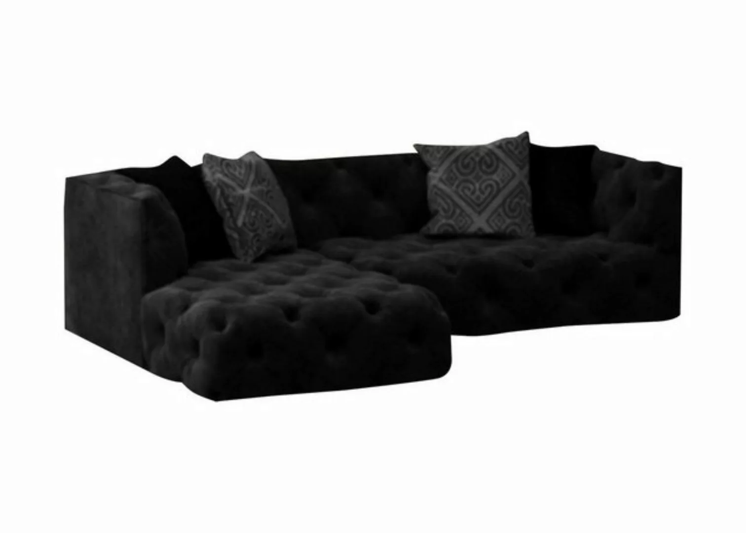 Xlmoebel Ecksofa Braune Chesterfield L-Form Sofa Design Sitzmöbel Neu, Herg günstig online kaufen