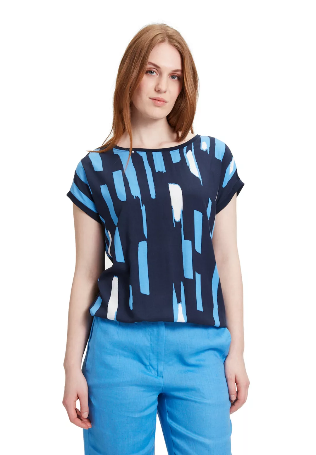 Betty&Co Kurzarmshirt "Betty & Co Casual-Shirt mit Print", Druck günstig online kaufen