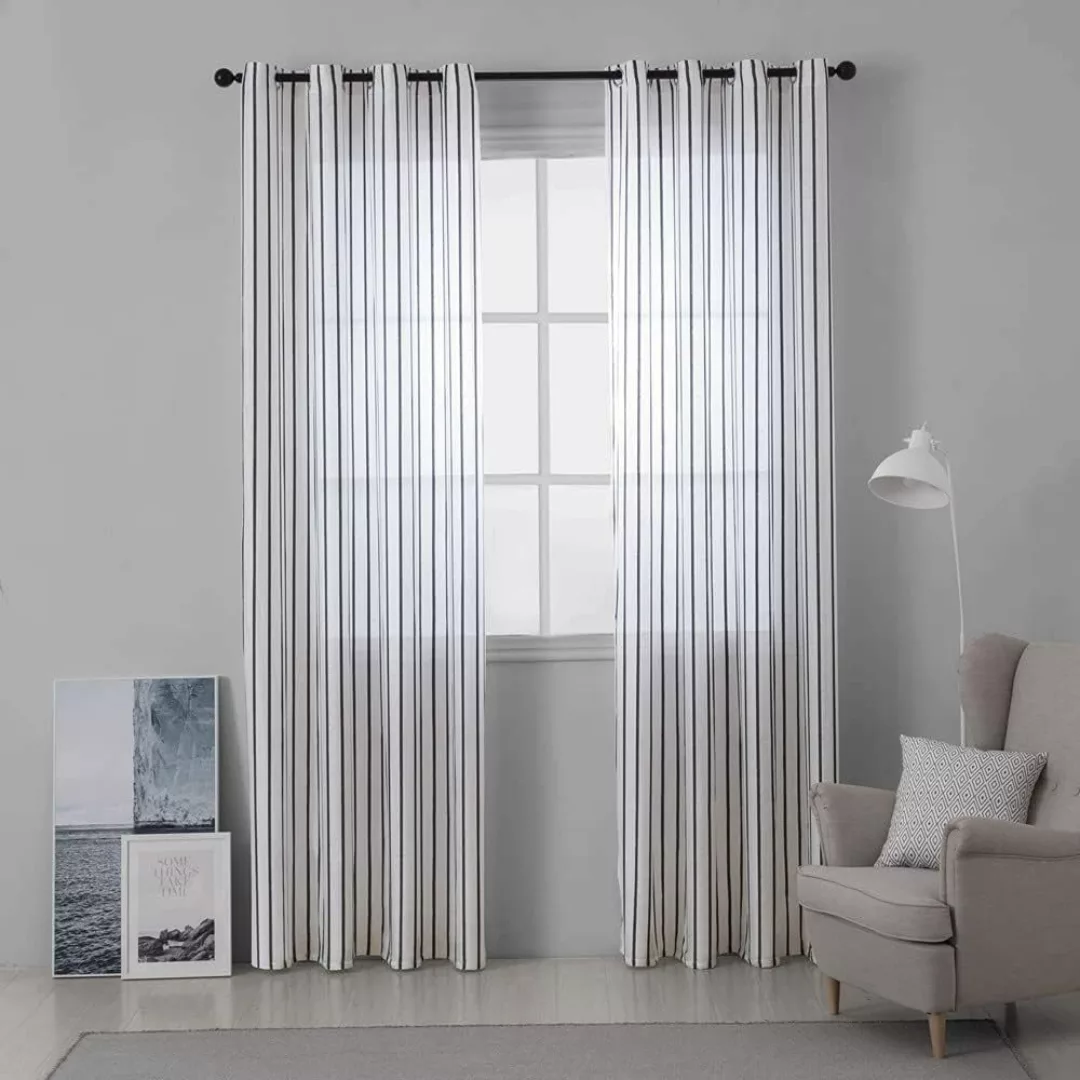 BYSURE Gardine, Ösen (2 St), halbtransparent, günstig online kaufen