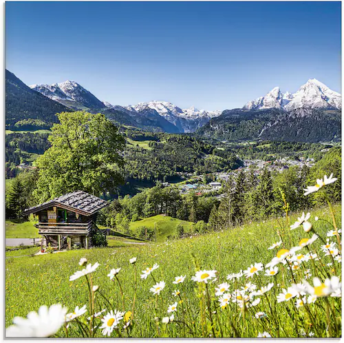 Artland Glasbild "Landschaft in den Bayerischen Alpen", Berge, (1 St.), in günstig online kaufen