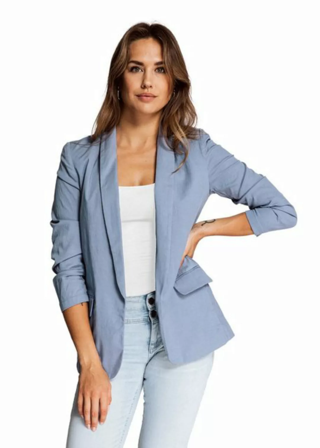 Zhrill Jackenblazer Blazer HELEN Blue angenehmer Tragekomfort günstig online kaufen