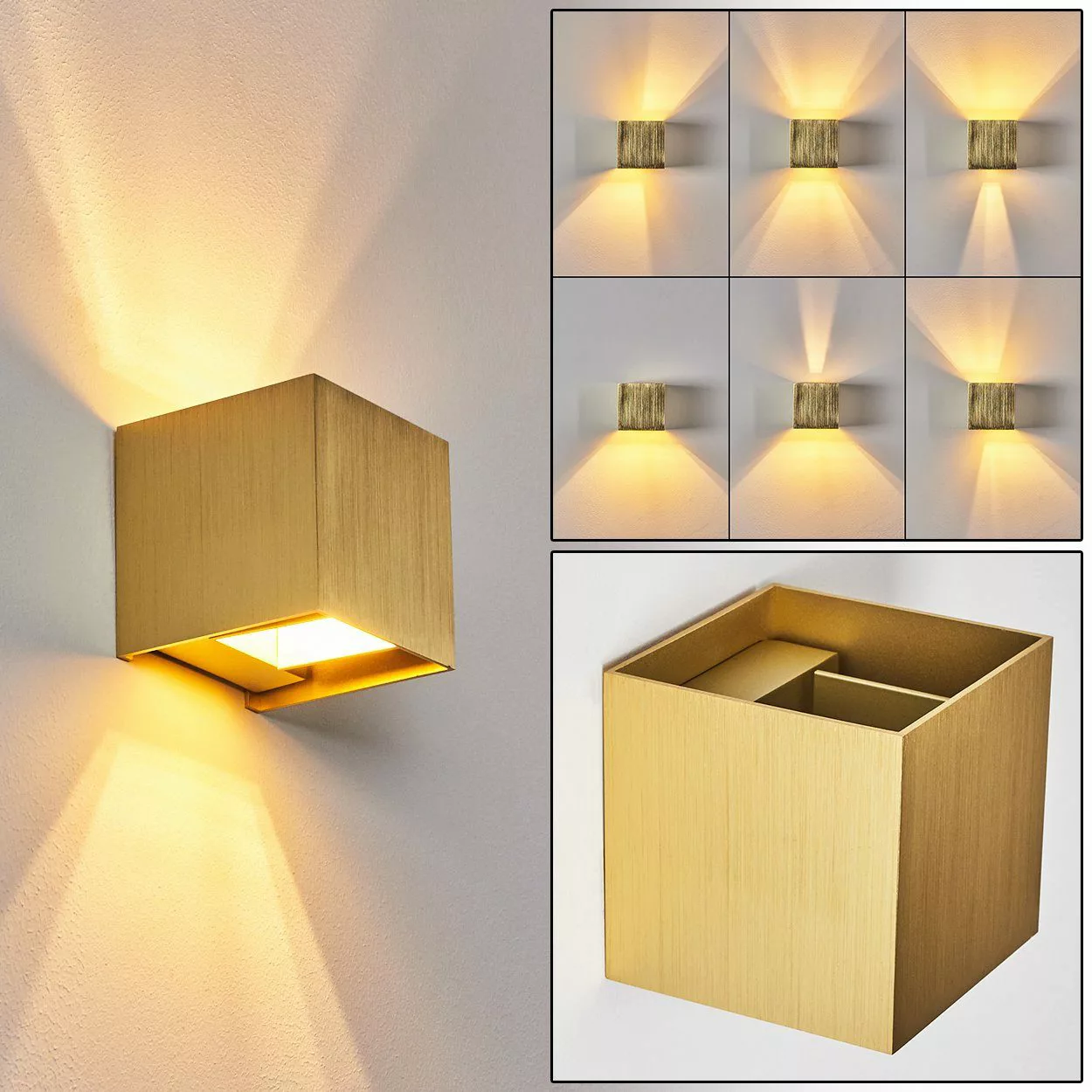 hofstein Wandleuchte Lichteffekt Wand Lampe Flur günstig online kaufen
