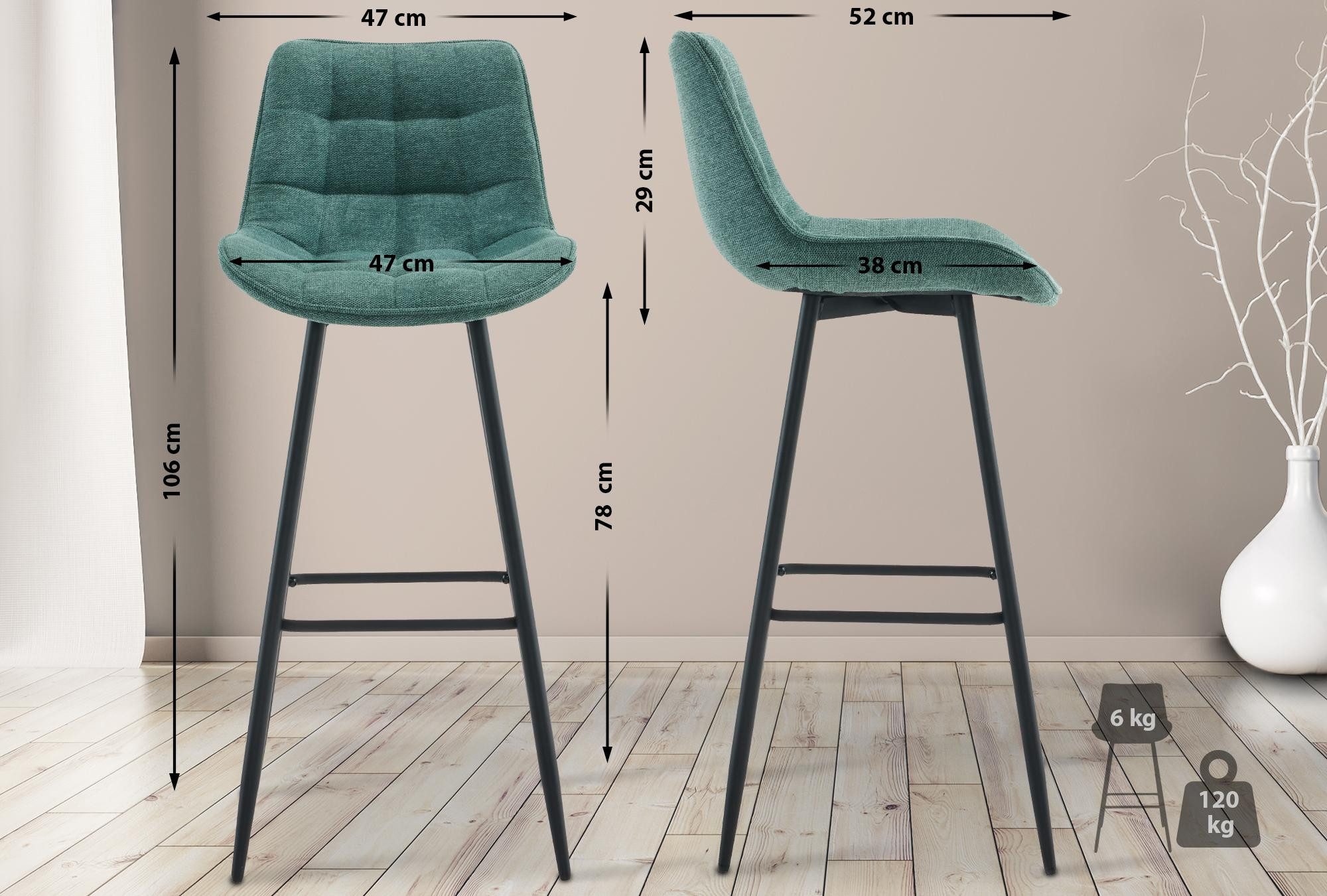 CLP Barhocker Dartford (2er Set, 2 günstig online kaufen