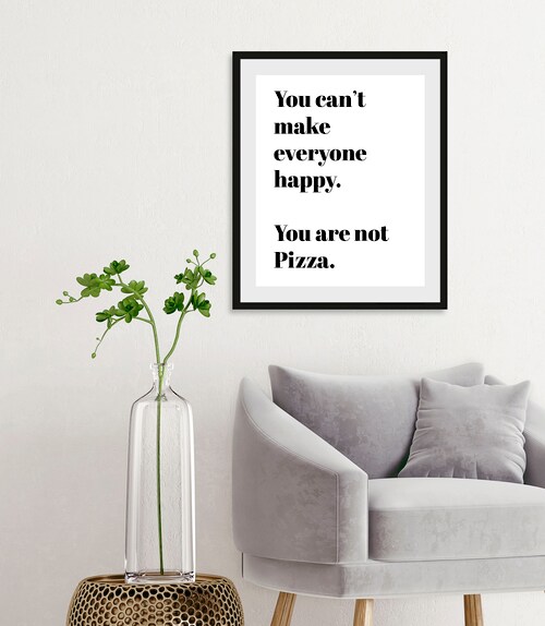 queence Bild »You are not Pizza«, Schriftzüge-Schriftzug-Sprüche & Texte-Hu günstig online kaufen