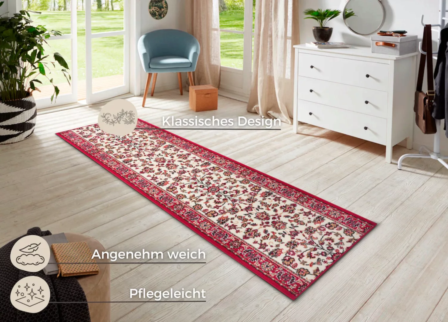 HANSE Home Läufer »Vintage«, rechteckig, Teppichläufer, Kurzflor, Teppich, günstig online kaufen