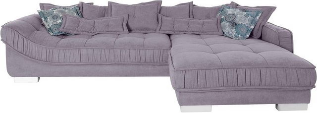 INOSIGN Ecksofa "Diwan L-Form", mit vielen losen Kissen, Faltenwurf und Ste günstig online kaufen