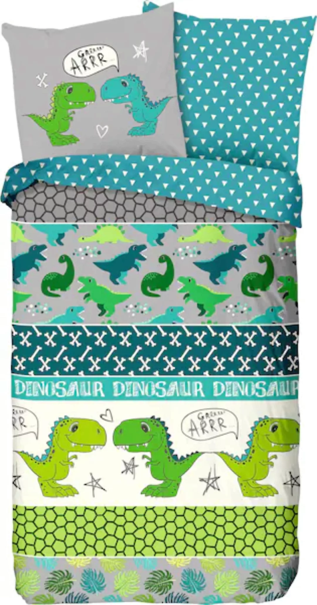 good morning Kinderbettwäsche »Dinosaur«, (2 tlg.) günstig online kaufen