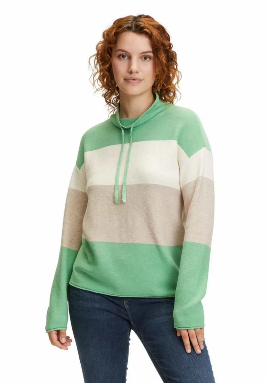 Betty&Co Strickpullover Betty & Co Strickpullover mit Color Blocking (1-tlg günstig online kaufen