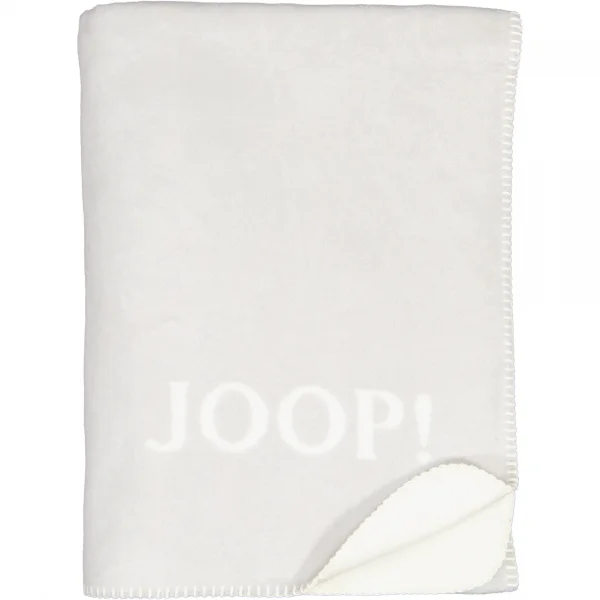 JOOP! Wohndecke Uni-Doubleface - Größe: 150x200 cm - Farbe: Rauch-Ecru günstig online kaufen