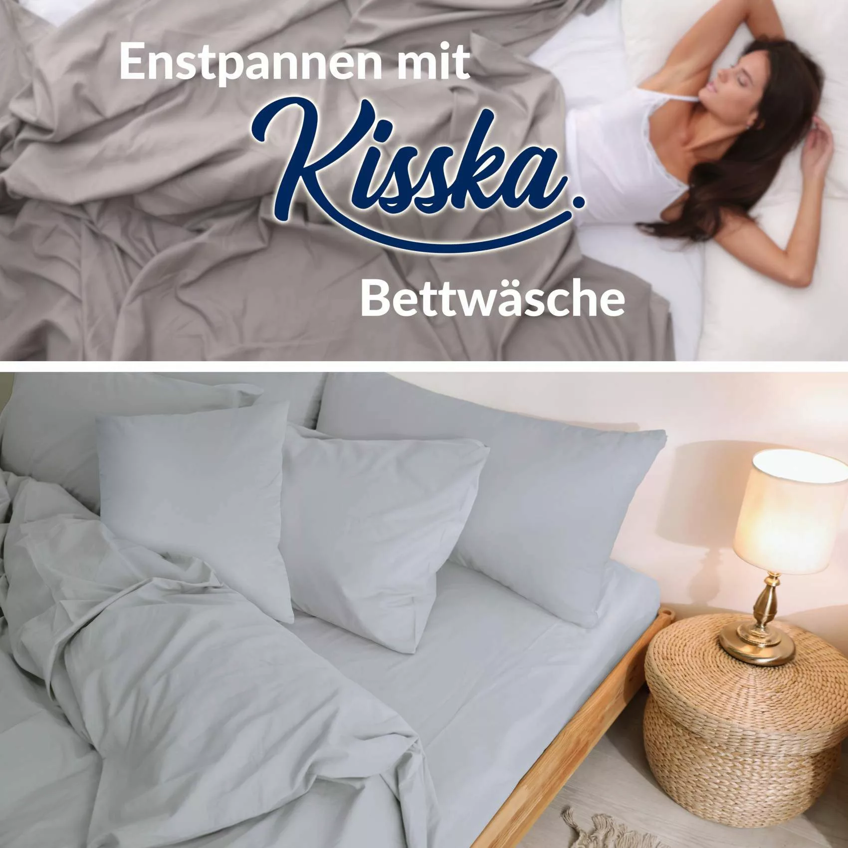 Kisska Bettbezug LUNA Deckenbezug Bettwäsche ohne günstig online kaufen