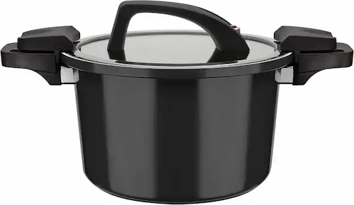 GSW Dampfgartopf »Gourmet Nero«, Aluminium, (1 tlg.), Dampfkochtopf, Indukt günstig online kaufen