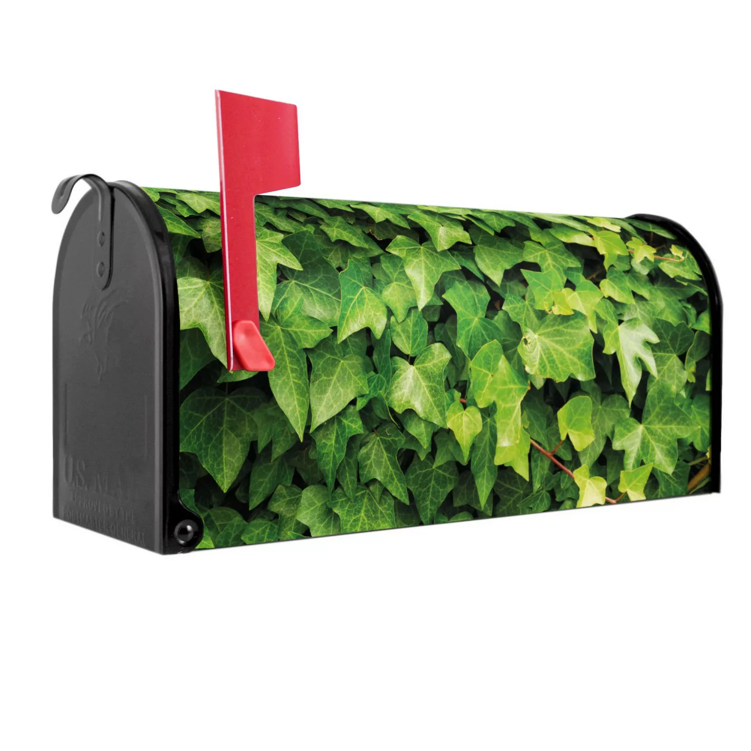 Banjado Amerikanischer Briefkasten Schwarz 48x22x16cm US Mailbox Letterbox günstig online kaufen