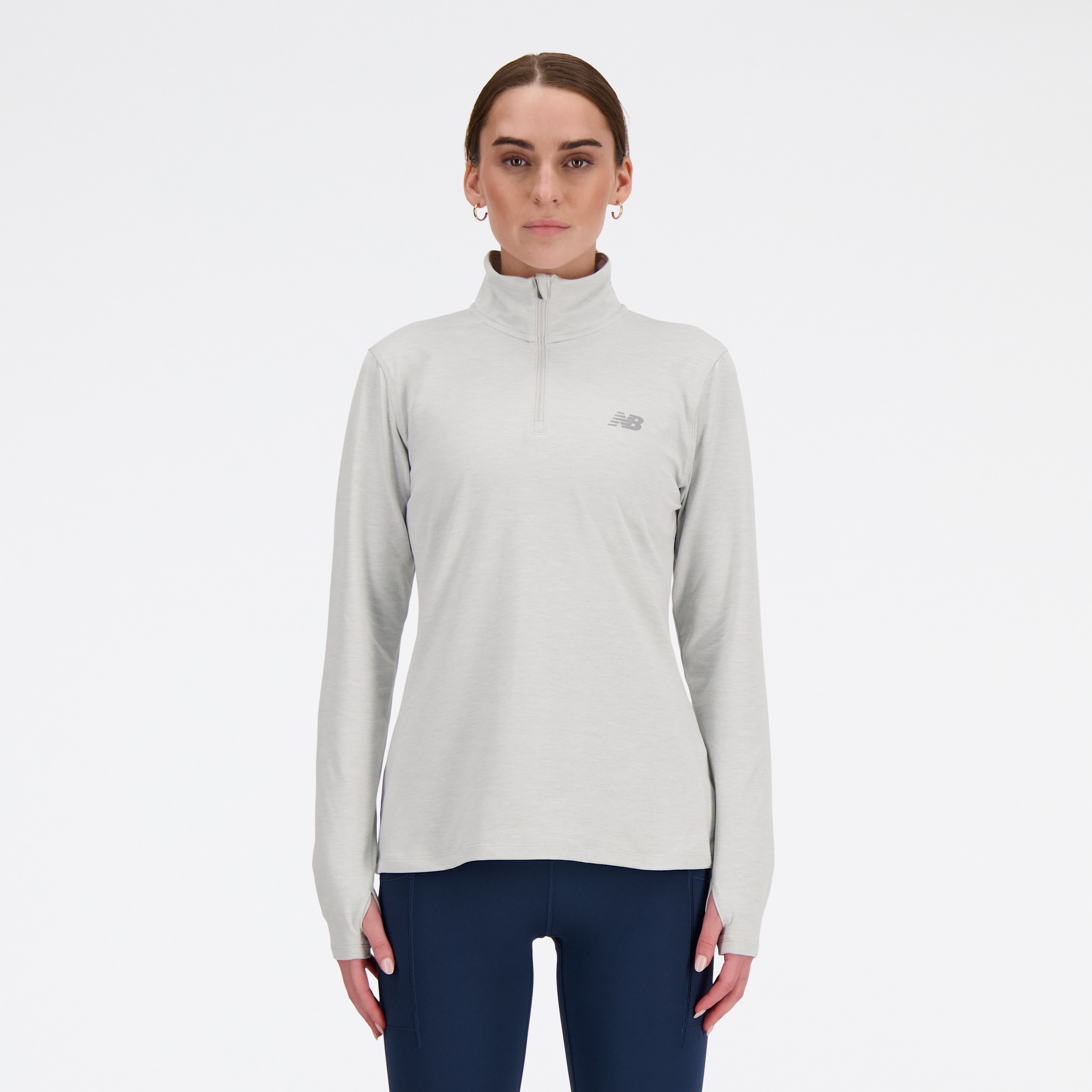 New Balance Laufshirt "Sport Essentialspace Dye Quarter Zip PINK TAFFY" günstig online kaufen