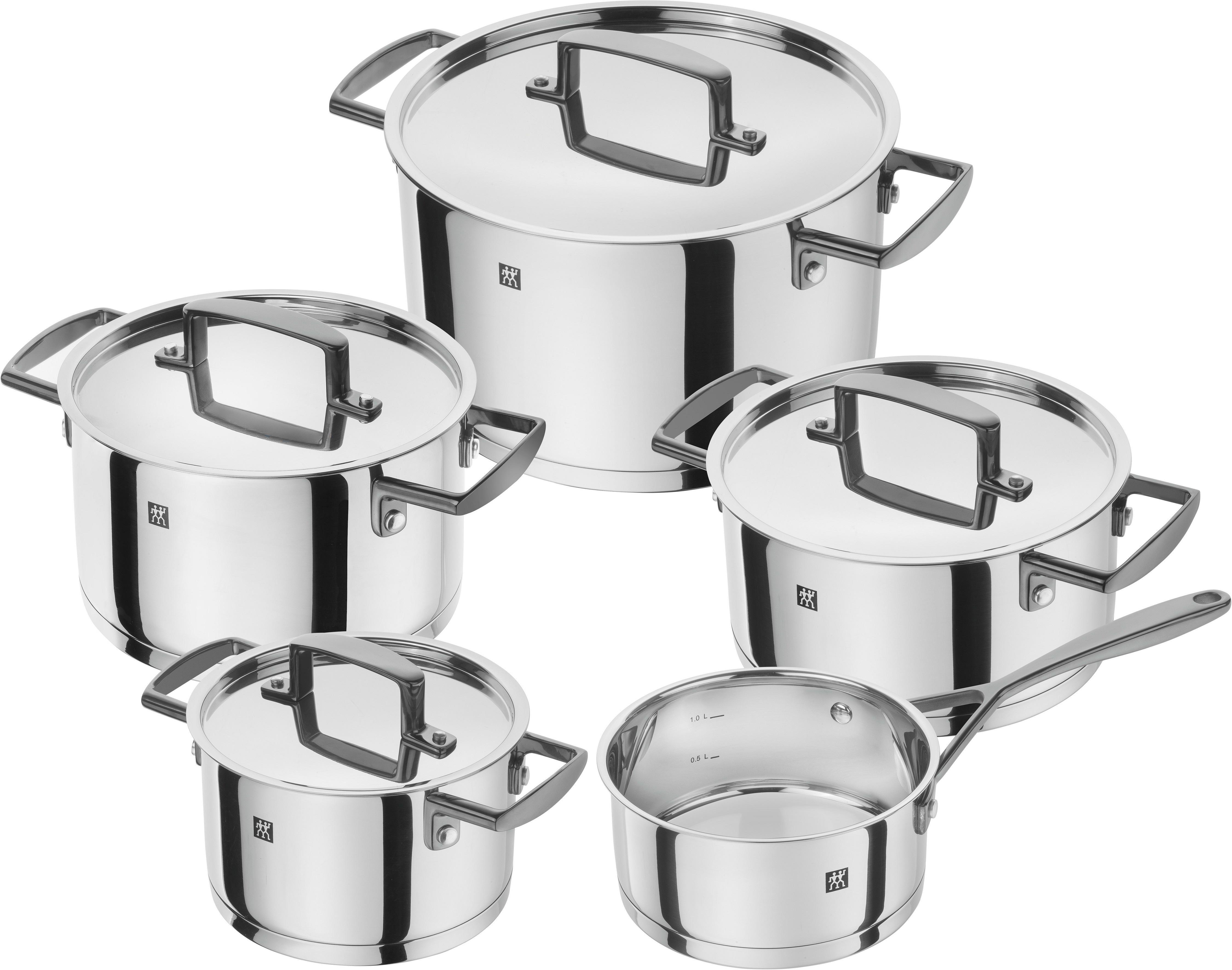 Zwilling Topf-Set »Bellasera«, Edelstahl 18/10, (Set, 5 tlg.), 18/10 Edelst günstig online kaufen