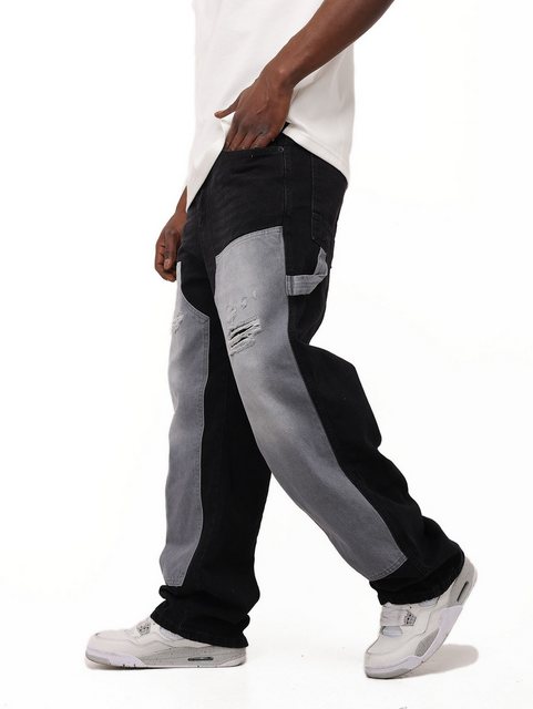 Denim House Loose-fit-Jeans Herren Baggy Jeans, Double Knee Pant Loose Fit günstig online kaufen