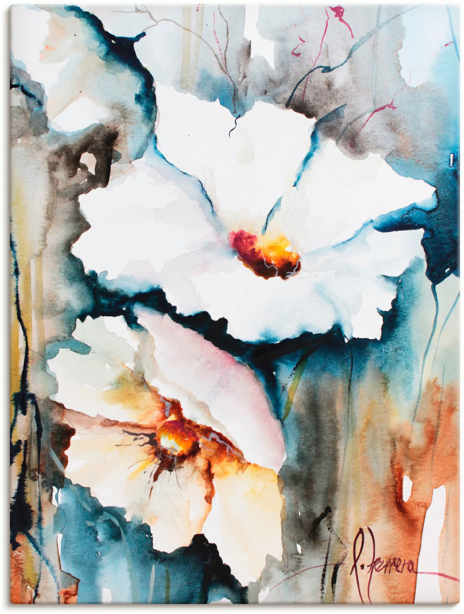 Artland Wandbild "Aquasblüten II", Blumen, (1 St.) günstig online kaufen