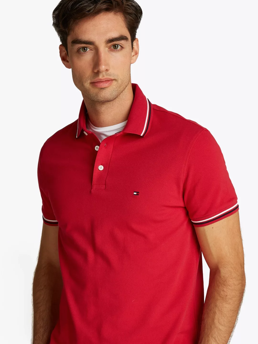 Tommy Hilfiger Poloshirt "TOMMY TIPPED SLIM POLO" günstig online kaufen