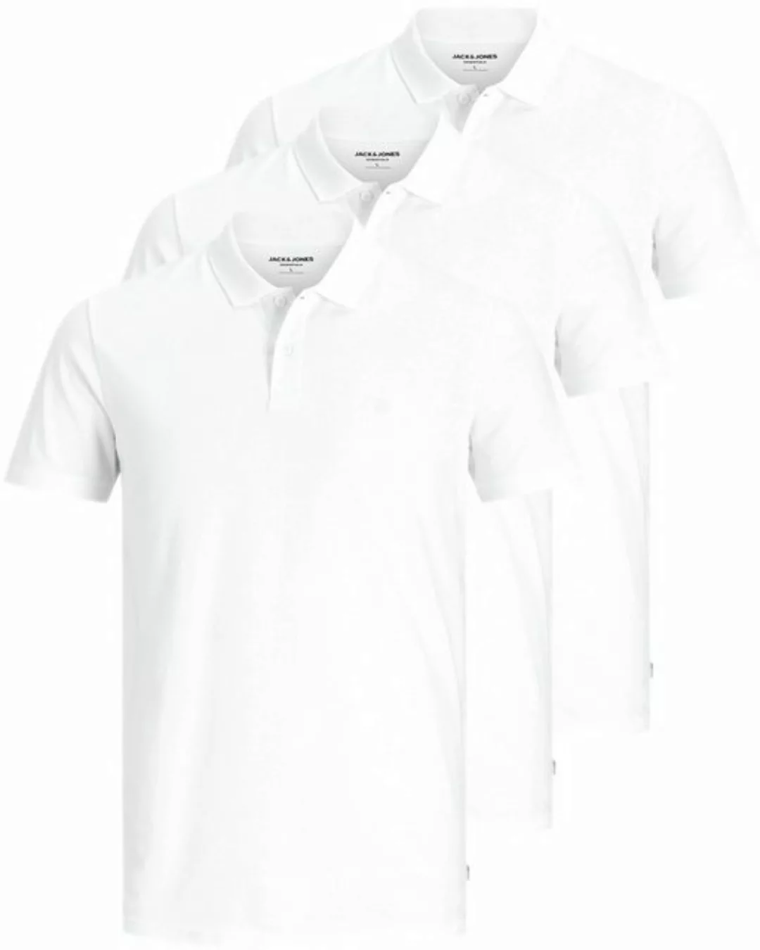 Jack & Jones Poloshirt (3er-Pack) in Unifarbe günstig online kaufen