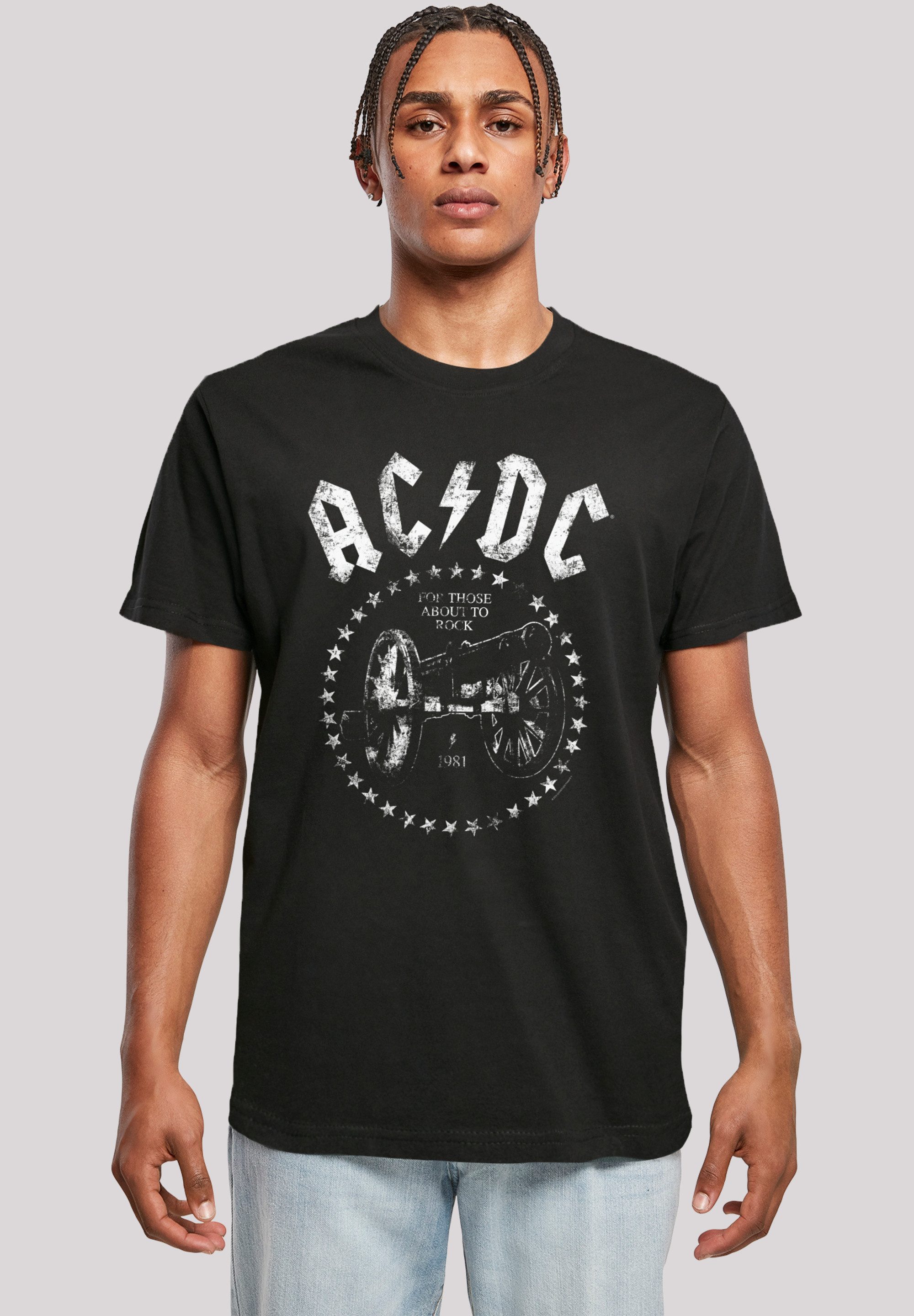 F4NT4STIC T-Shirt "ACDC We Salute You Cannon", Premium Qualität günstig online kaufen
