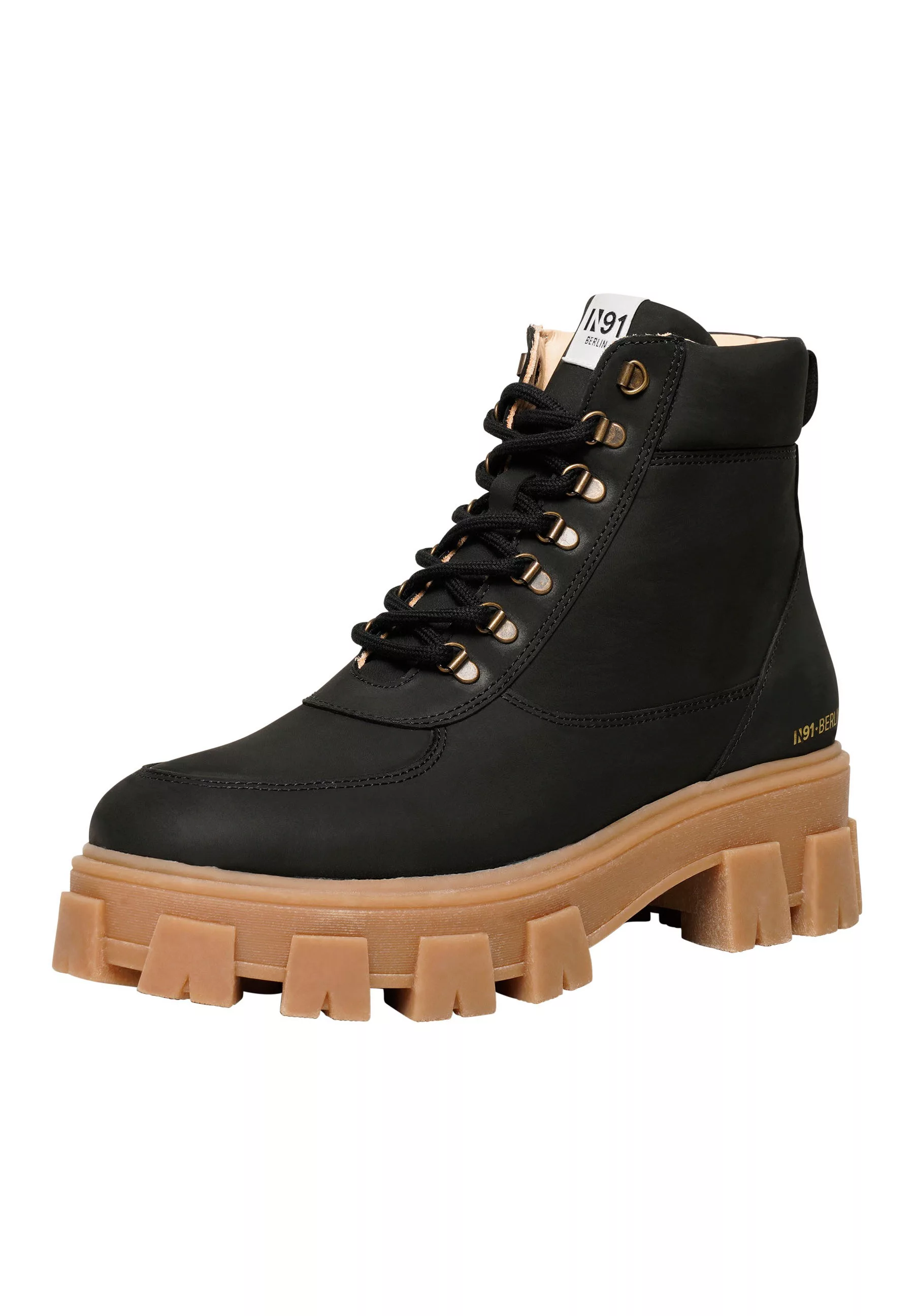 N91 Schnürboots "Style Choice HI Businessschuh", Damen Schnürboots Leder ha günstig online kaufen