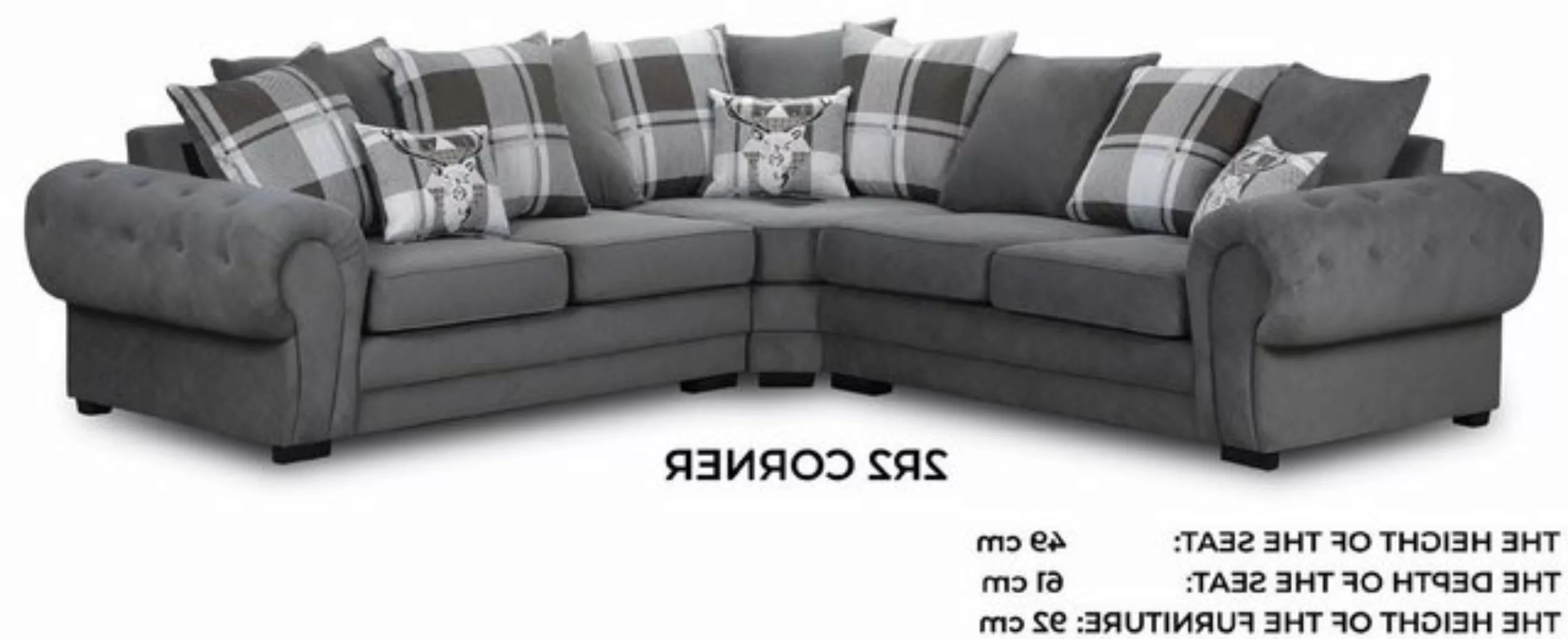 Xlmoebel Ecksofa Hochwertiges Stoffsofa Luxus Eckgarnitur für das Wohnzimme günstig online kaufen