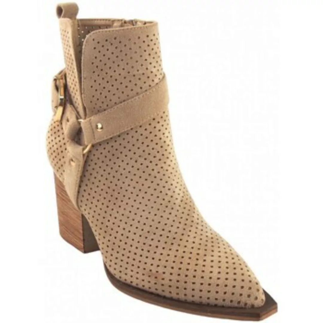Bienve  Schuhe a3017 beige Stiefeletten für Damen günstig online kaufen
