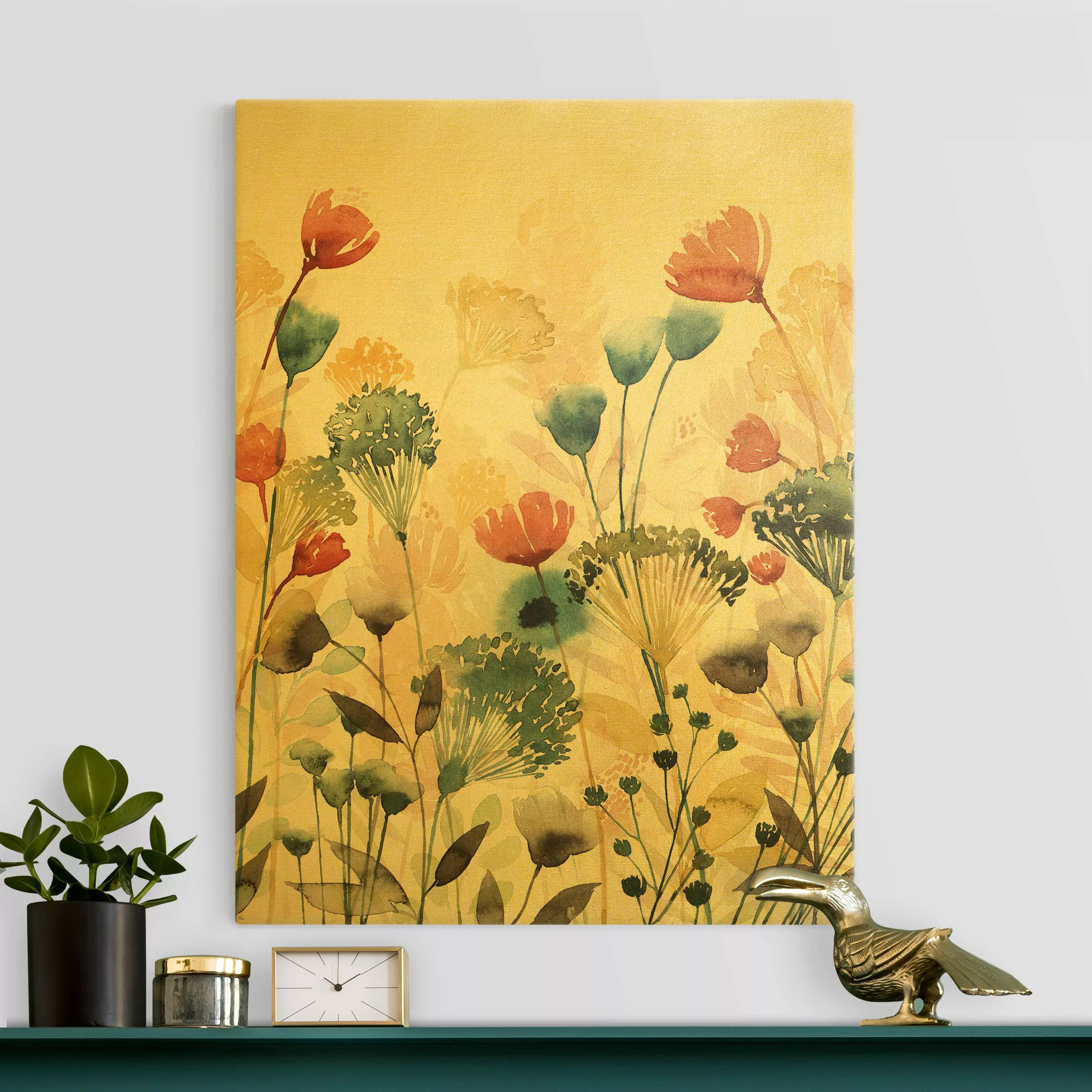 Leinwandbild Wildblumen im Sommer II günstig online kaufen