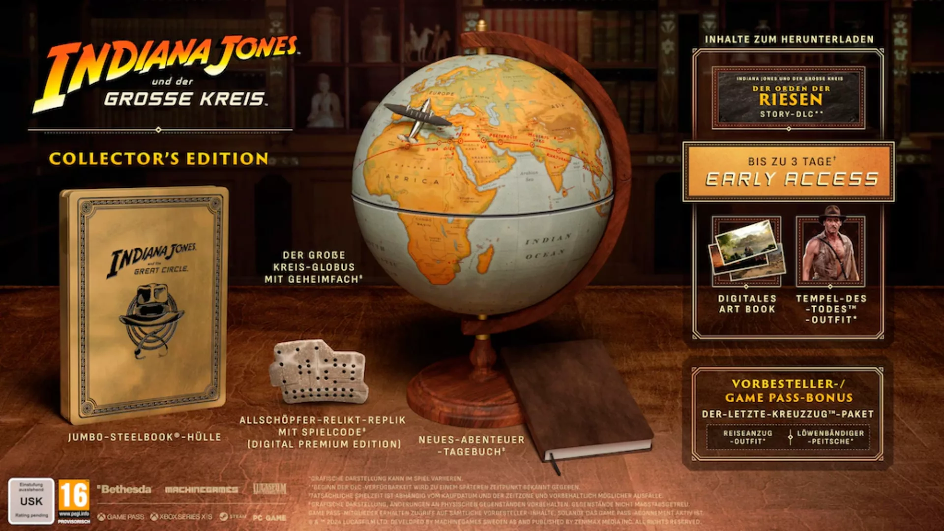 Bethesda Spielesoftware »Indiana Jones und der große Kreis Collector's Edit günstig online kaufen