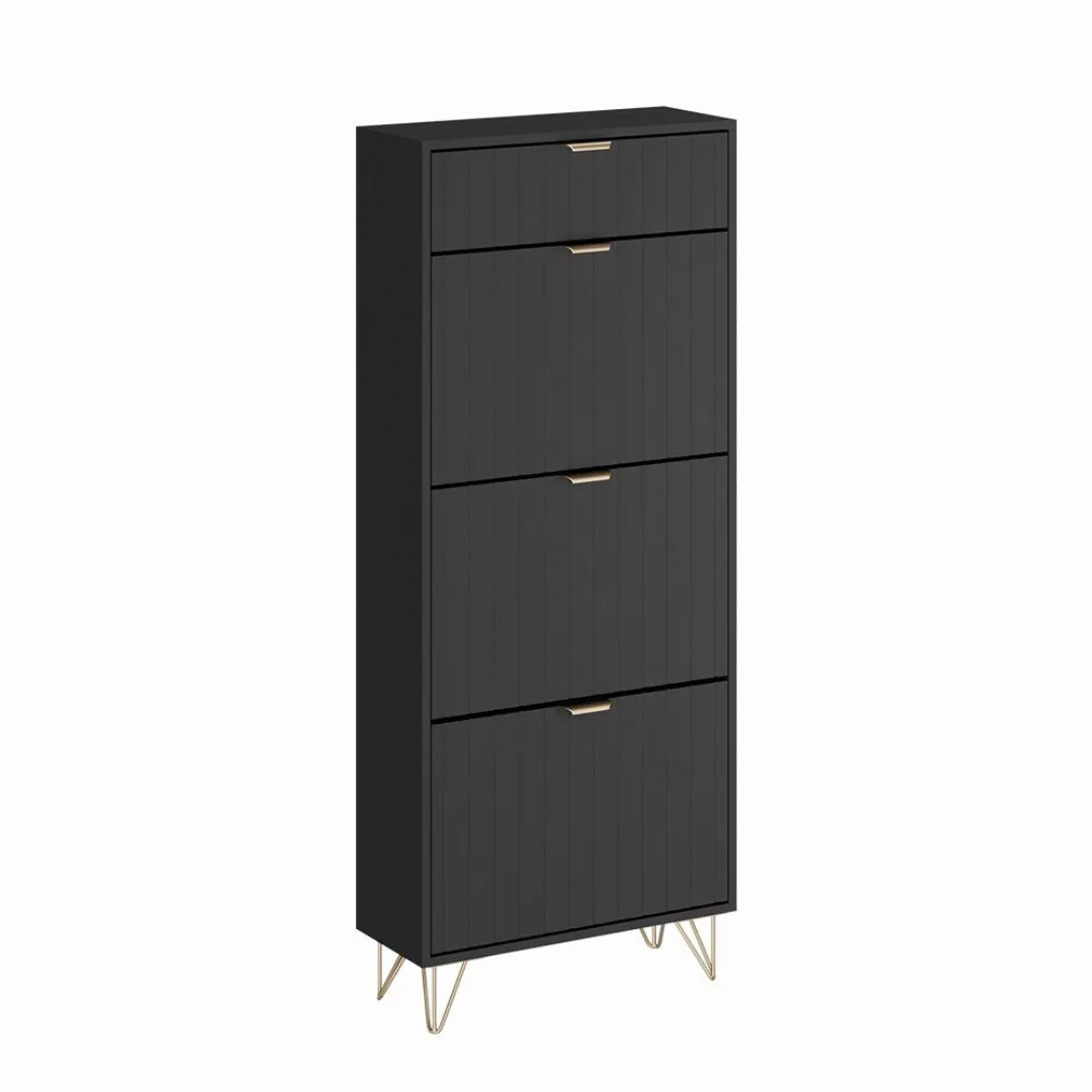 Vicco Schuhschrank Helge, Schwarz, 60 x günstig online kaufen