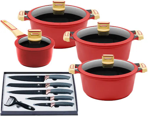 KING Topf-Set »GOURMET«, Aluminiumguss, (Set, 14 tlg., je 1 Kochtopf 18/20/ günstig online kaufen