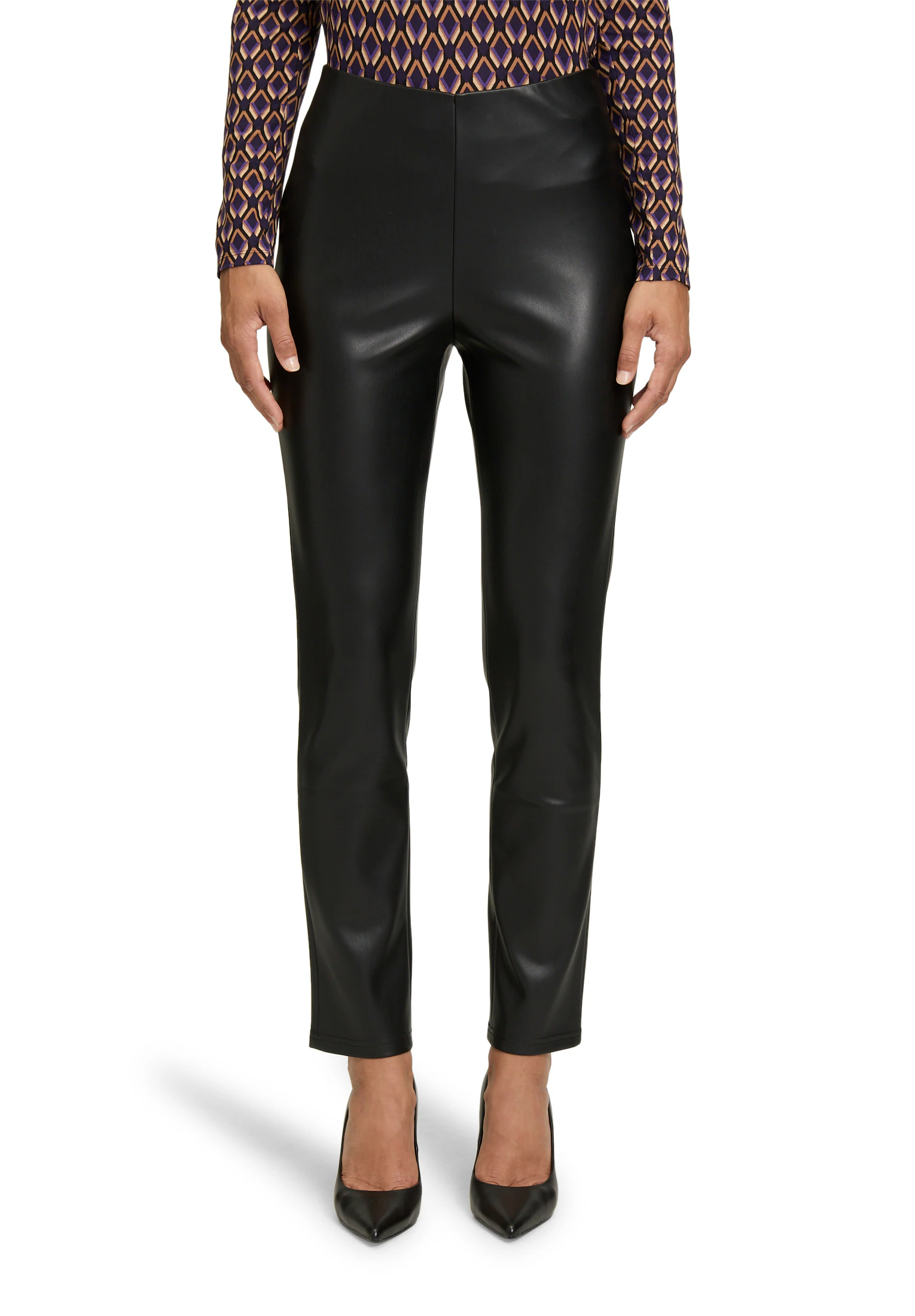 Betty Barclay Lederimitathose "Betty Barclay Damen Kunstleder-Leggings Slim günstig online kaufen