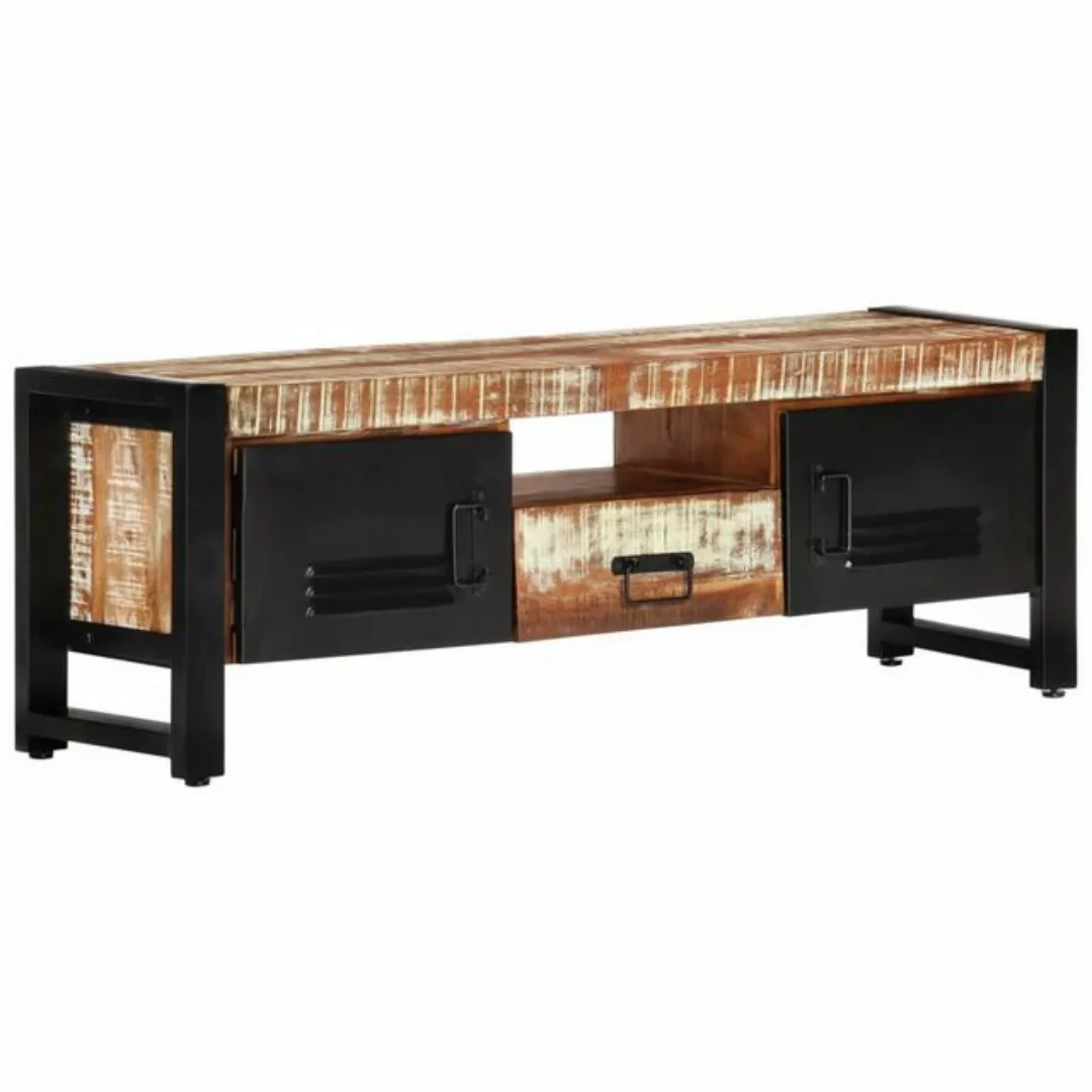 furnicato TV-Schrank 120x30x40 cm Altholz Massiv günstig online kaufen