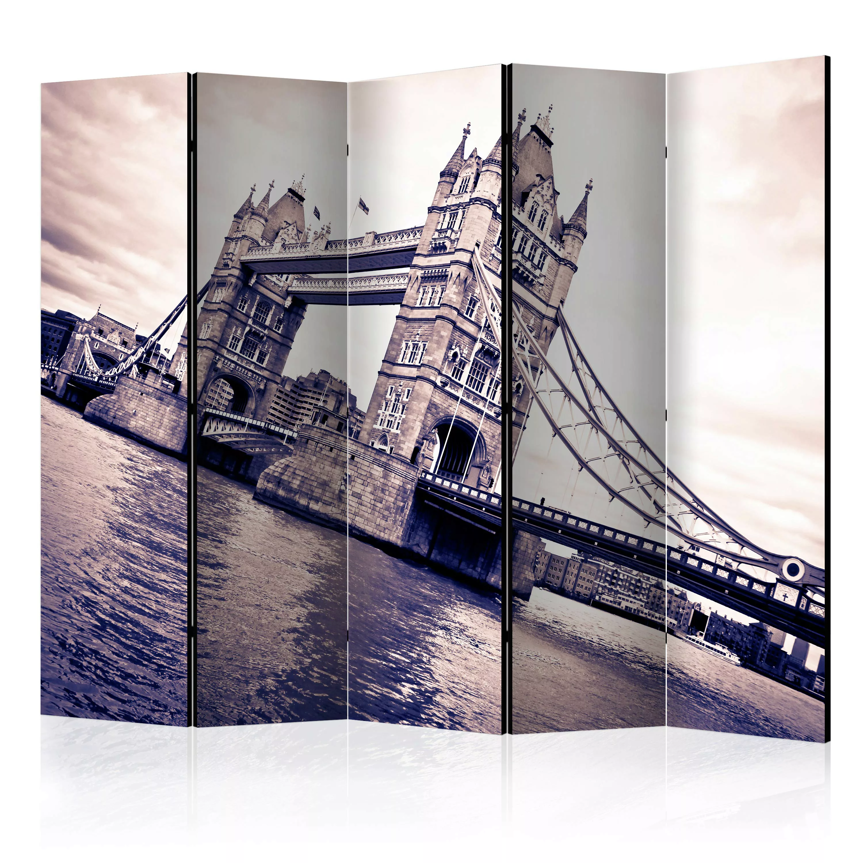 5-teiliges Paravent - Tower Bridge Ii [room Dividers] günstig online kaufen