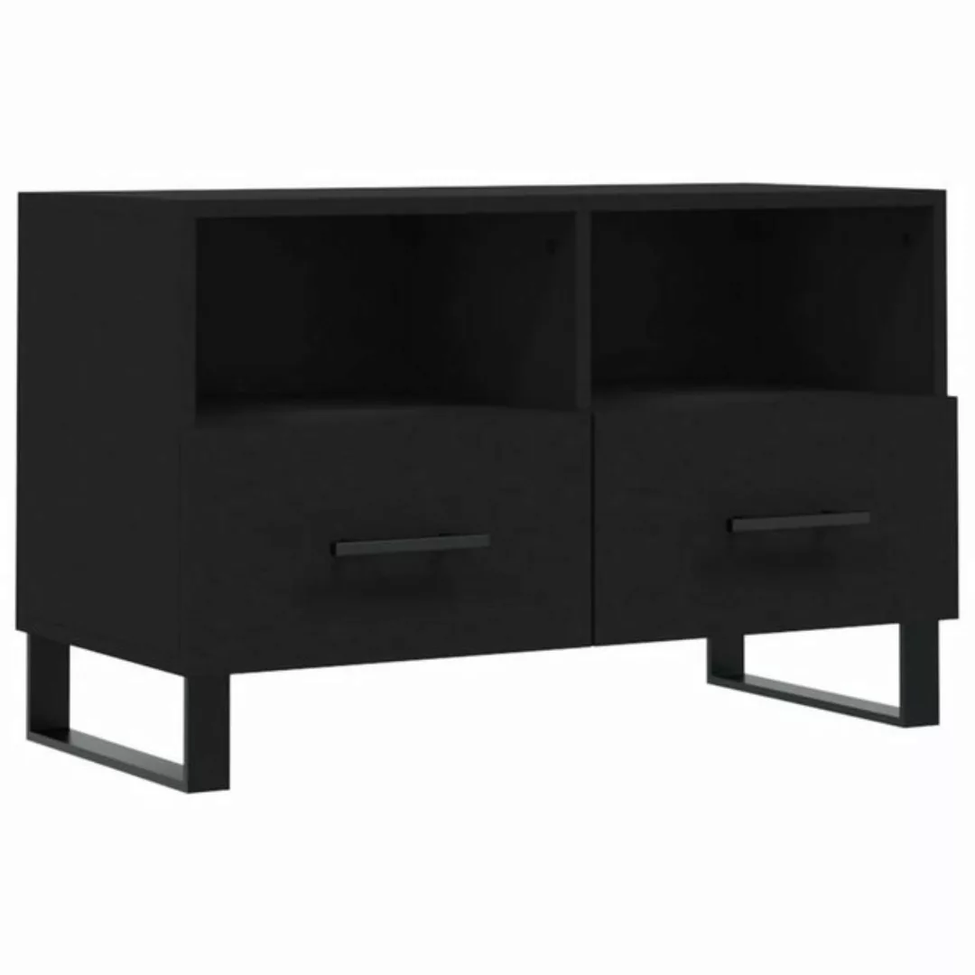 furnicato TV-Schrank Schwarz 80x36x50 cm Holzwerkstoff günstig online kaufen