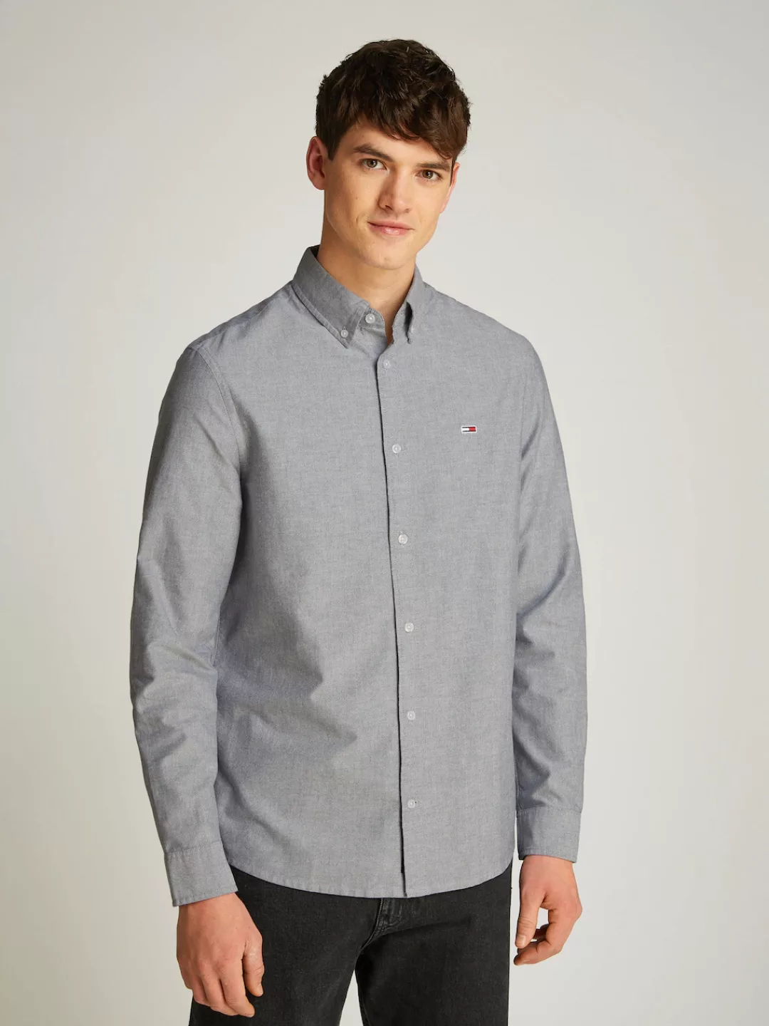 Tommy Jeans Plus Langarmhemd "TJM REG OXFORD SHIRT EXT", in Großen Größen, günstig online kaufen