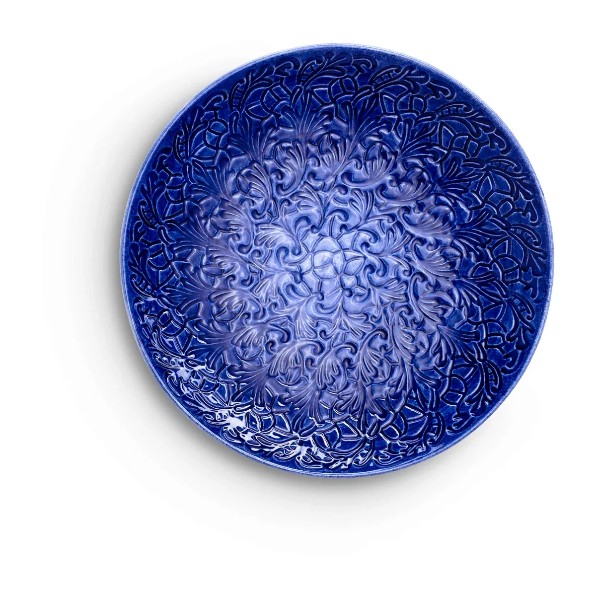 Lace Teller 34cm blau günstig online kaufen