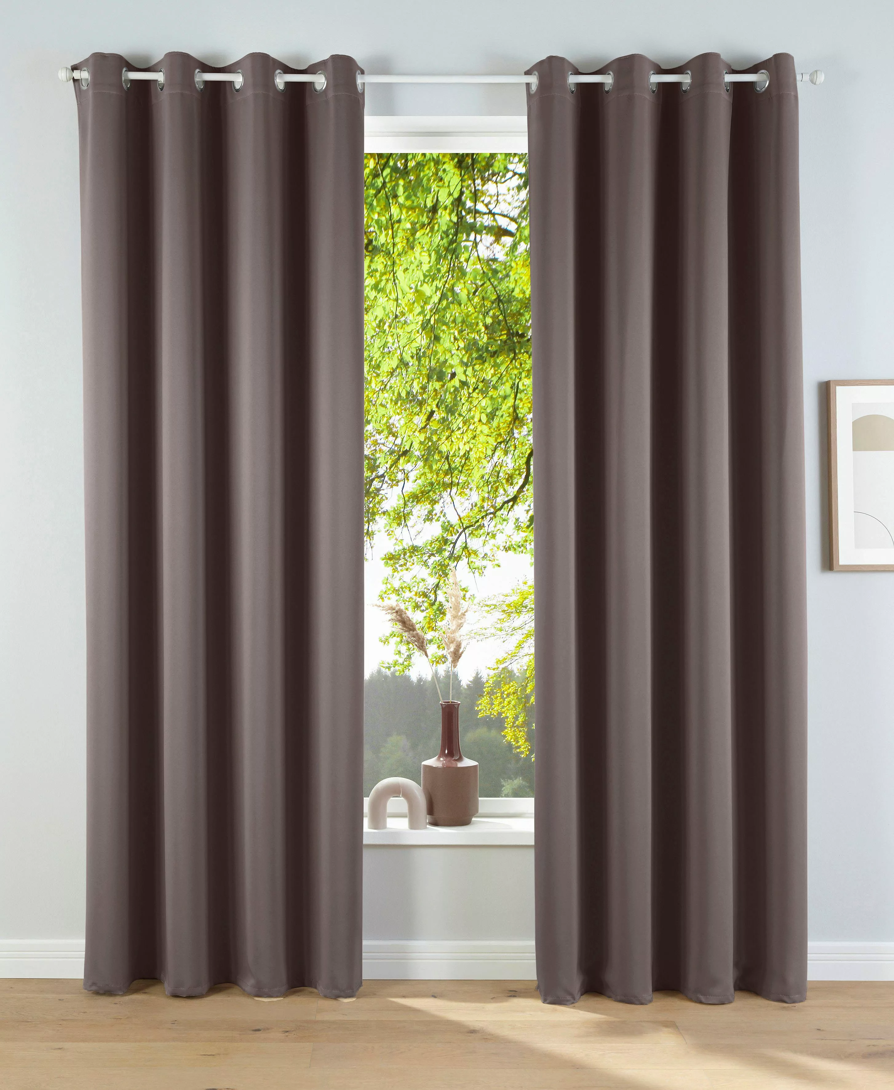 my home Verdunkelungsvorhang Solana, Ösen (2 günstig online kaufen