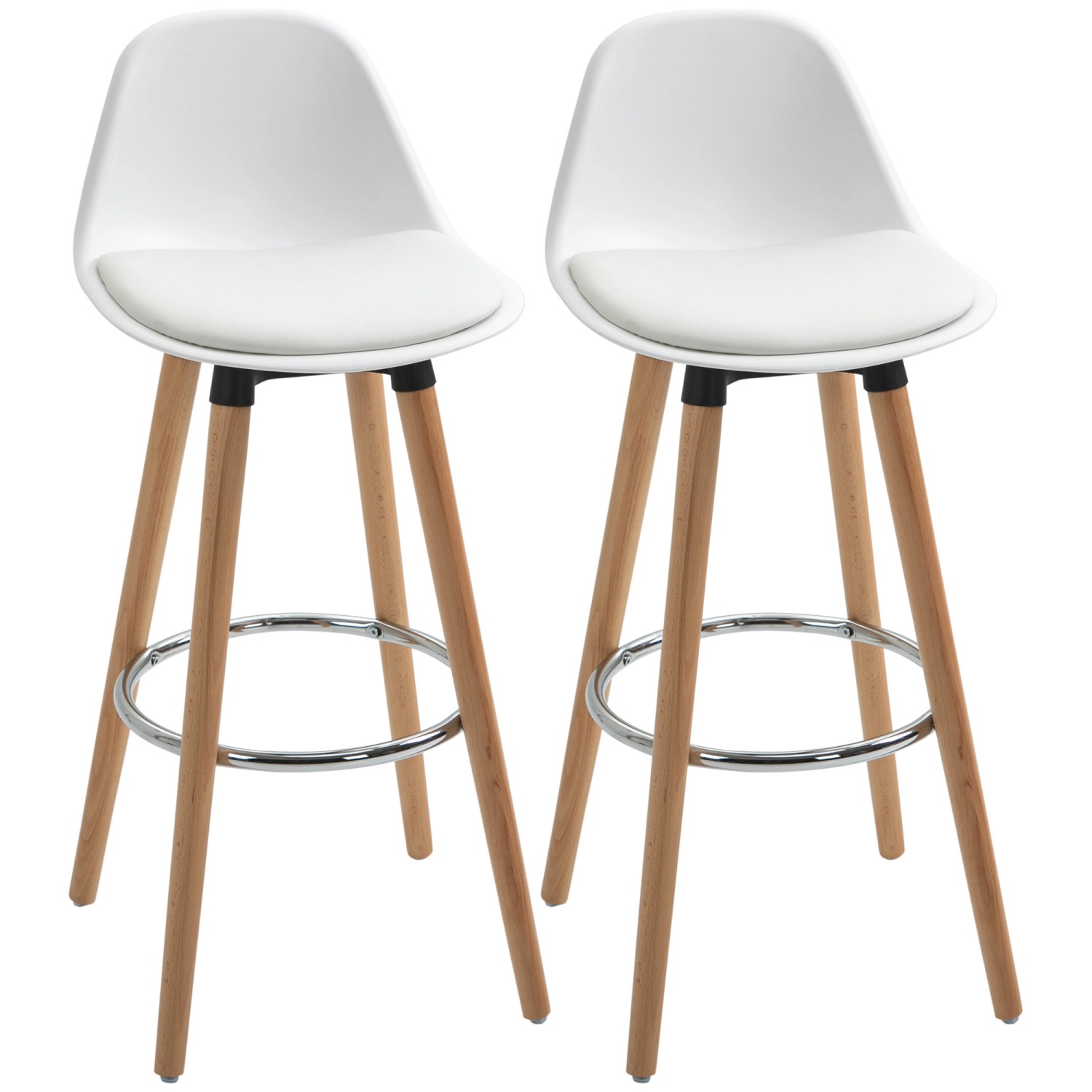 HOMCOM Barhocker 2er-Set Küchenhocker, Barstuhl mit günstig online kaufen