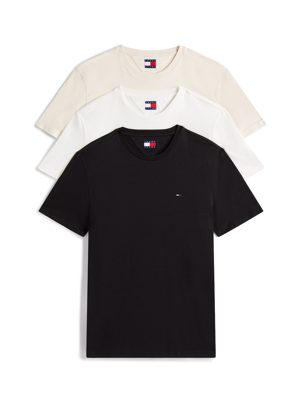 Tommy Jeans T-Shirt "TJM XSLIM 3 PACK TEE", Mit Rundhalsausschnitt günstig online kaufen