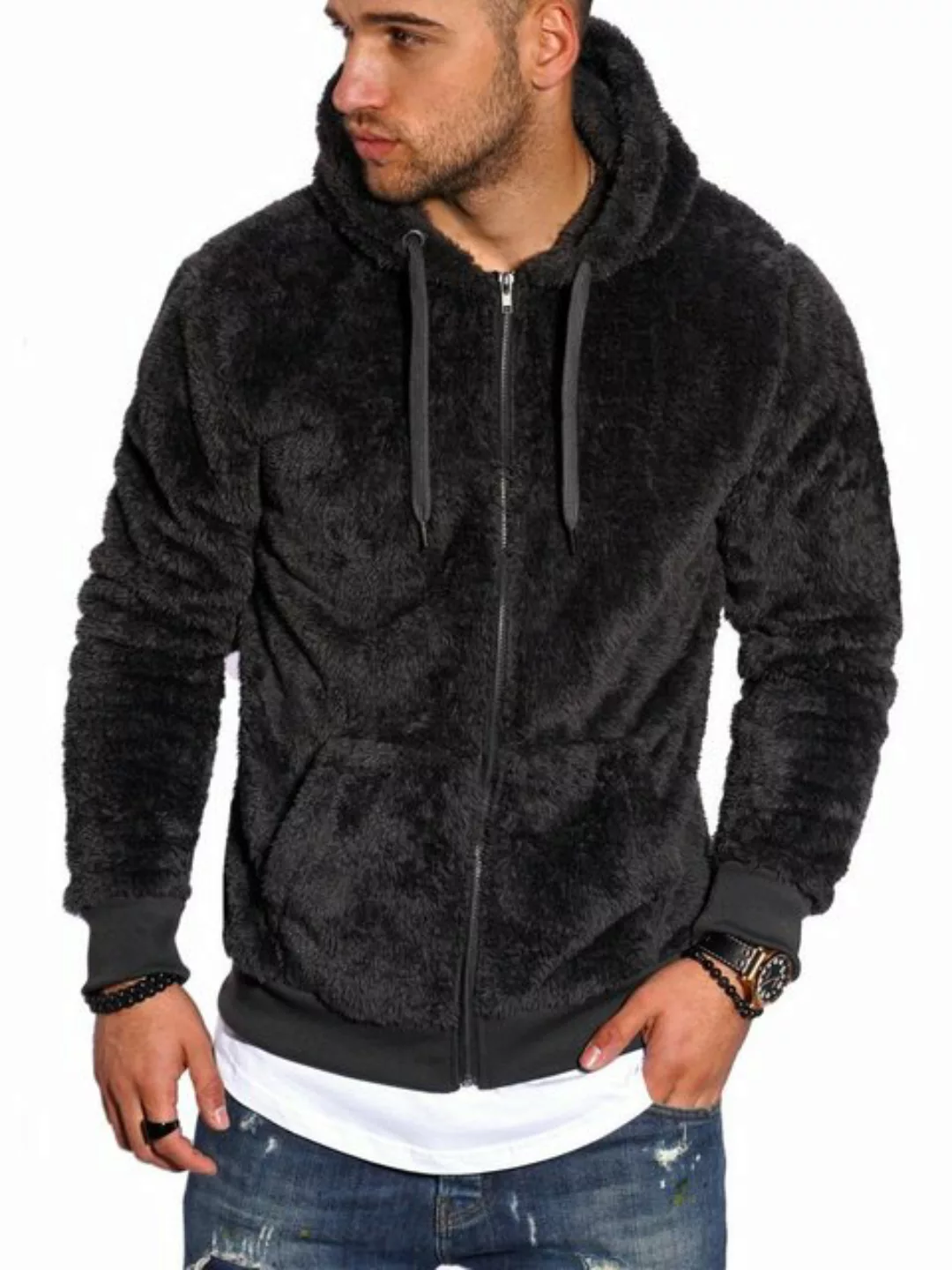 behype Fleecejacke Teddy-NZ aus weichem Teddyfleece günstig online kaufen