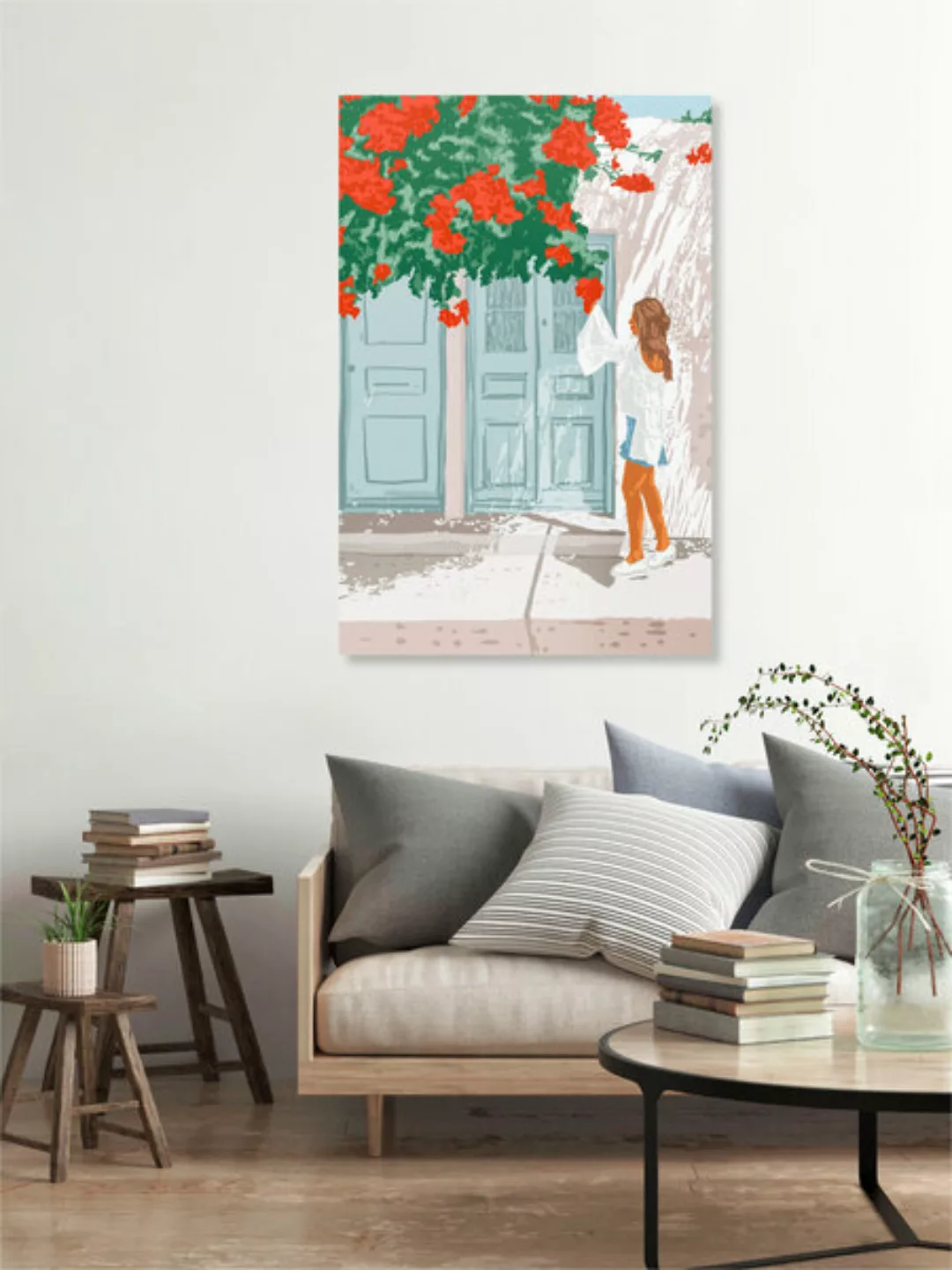 Poster / Leinwandbild - The Places We Visit Become a Part Of Our Soul Someh günstig online kaufen