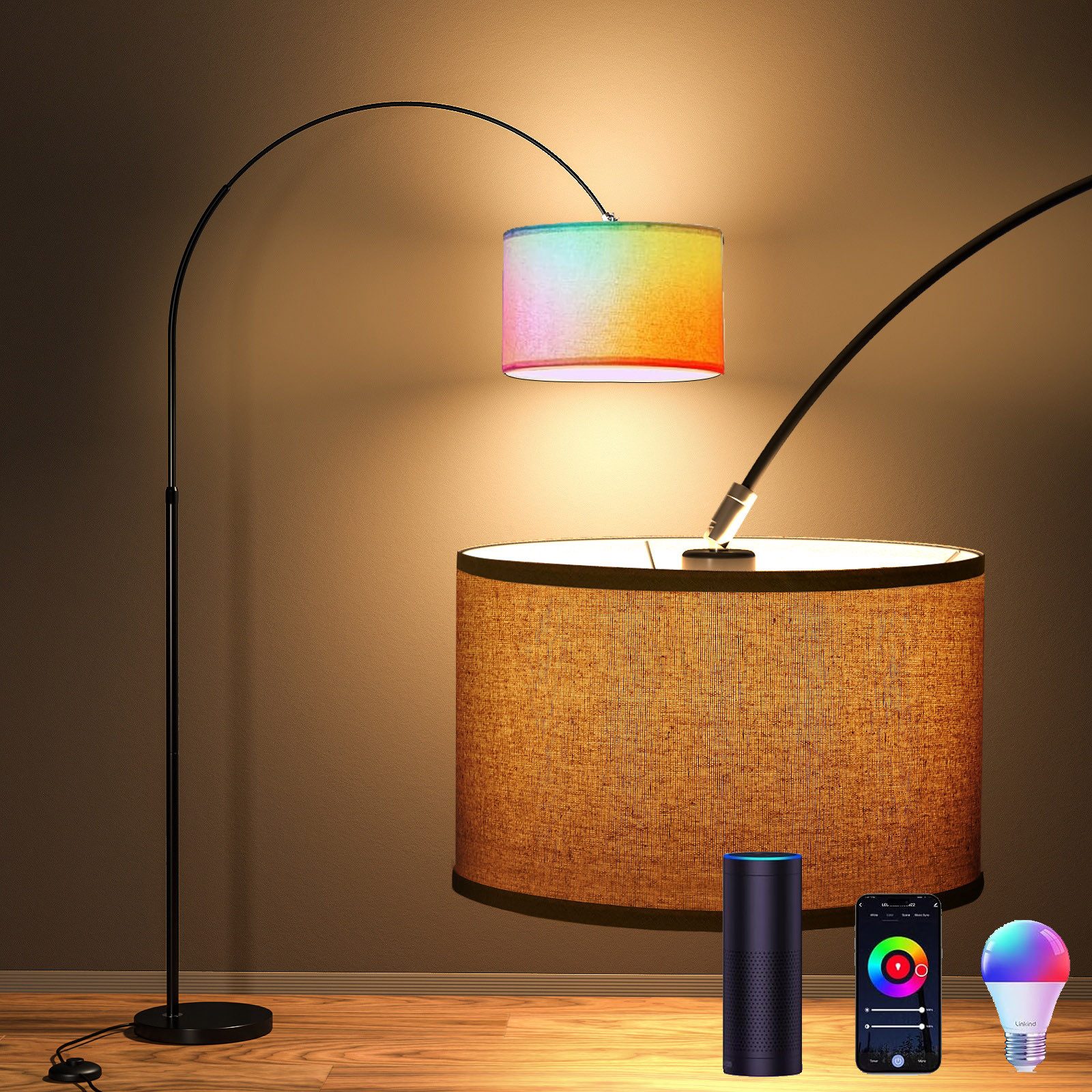 Auralum LED Stehlampe mit RGB LED günstig online kaufen