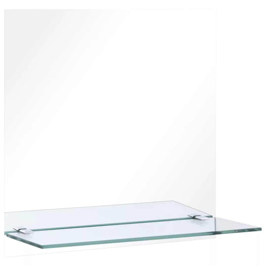 Wandspiegel Mit Regal 40x40 Cm Hartglas günstig online kaufen