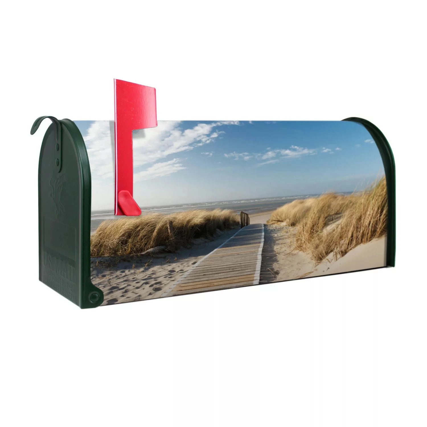 Banjado Amerikanischer Briefkasten Grün 48x22x16cm US Mailbox Letterbox Pos günstig online kaufen