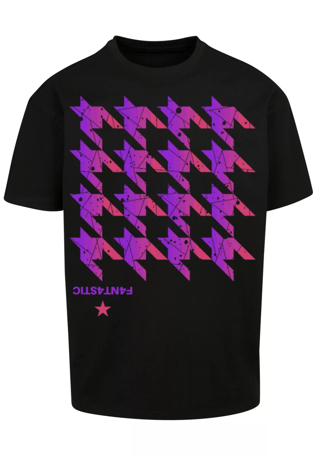 F4NT4STIC T-Shirt "Hahnentritt Pink", Print günstig online kaufen